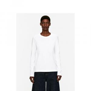 Лонгслив женский Arket с круглым вырезом и длинными рукавами, белый