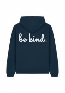 Толстовка BE KIND BACK EMBROIDERY UNISEX - Hoodie Mira Paris, темно-синий