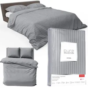 Постельное белье Deco4Home Satin Pure | 160x200 см | Серый Detexpol