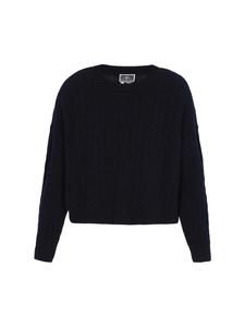 Женский свитер темно-синего цвета DreiMaster Maritim