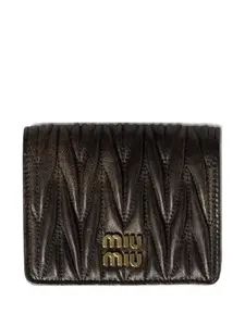 Стеганый кошелек MIU MIU, коричневый