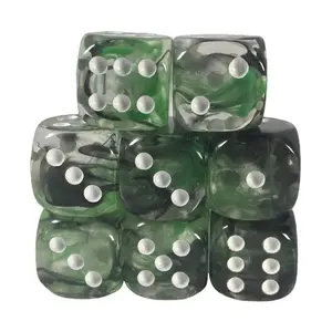 d6 18 мм Темный лес с белым (8), Game Dice - Diffusion (Role 4 Initiative)