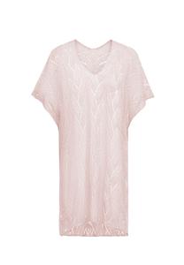 Тонкий вязаный свитер isha Sweater, светло-розовый