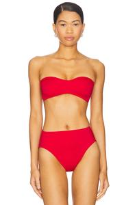 Топ бикини с оправой в стиле солнцезащитных очков X revolve от Norma Kamali, tiger red