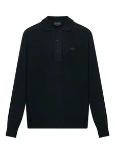 Поло на пуговицах Lacoste, зеленый