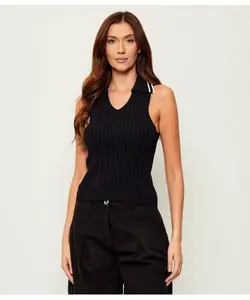 Топ Липари Slim fit Pinko, черный