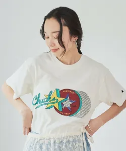 Футболка CONVERSE с коротким рукавом из фактурной ткани Coen, цвет Off White