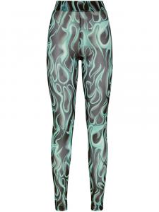 Леггинсы Philipp Plein Flame, черный