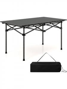 COSTWAY Складной кемпинговый стол черного цвета