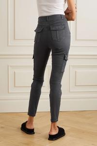 SPANX Зауженные брюки карго из твила, черный