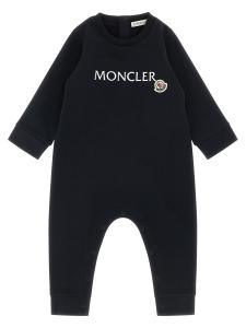 Комбинезон с логотипом Moncler Enfant, синий