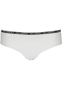 Плавки женские Karl Lagerfeld Beachwear пляжные с контрастной резинкой, белый