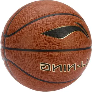 LINING Баскетбольный мяч PU коричневый размер 7 тренировочный унисекс