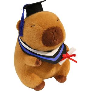 Плюшевая кукла милый доктор капибара высота 20см/25см YUEZHILIAN, синий