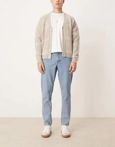 Зауженные джинсы средне-синего цвета ASOS DESIGN