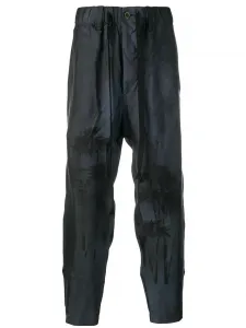 Брюки с принтом Uma Wang, синий