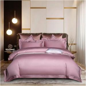 ZOCWJK Комплект постельного белья из хлопка зеленого цвета с полосатой вышивкой