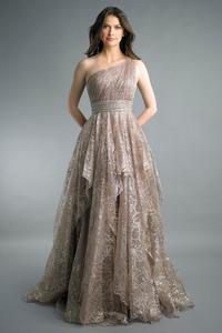 Платье на одно плечо Basix Black Label, серо-коричневый