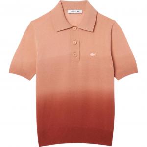 Женская поло LACOSTE, оранжевый