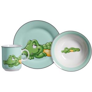 Детский сервиз Happy Zoo, Koko с декором крокодила, 3 предмета, на 1 персону Ritzenhoff & Breker, Bunt