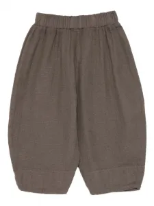 Брюки на эластичном поясе Minimù, коричневый