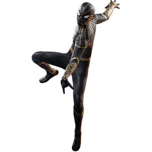Hot Toys Черно-золотая боевая броня Человека-паука фигурка в масштабе 1/6 28,5 см