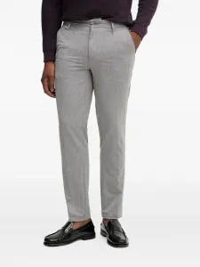 Прямые брюки BOSS, серый