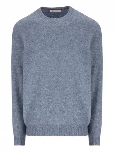 Свитер в рубчик Brunello Cucinelli, синий