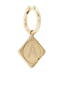 Серьга Bruno из желтого золота с бриллиантами Lauren Rubinski, золотой