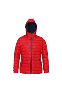 Водонепроницаемая стеганая куртка с капюшоном 2786, красный