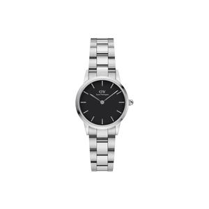 DW/DanielWellington Часы Daniel Wellington ICONIC Collection Wrist Watch Quartz Movement Stainless Steel Watchband White Dial Women's Watch, Black Dial