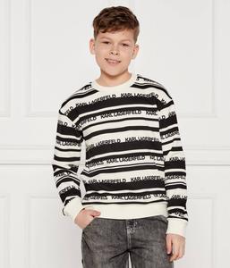 Свитер Regular fit Karl Lagerfeld Kids, черный