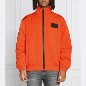 Стеганый бомбер стандартного кроя Calvin Klein, оранжевый