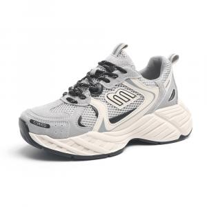 O.L Серые женские кроссовки на платформе, цвет Gray