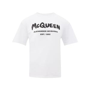 Белые хлопковые топ и футболка Alexander McQueen