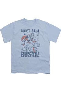 Футболка с коротким рукавом для детей "Superman Busta" Gildan, светло-голубой