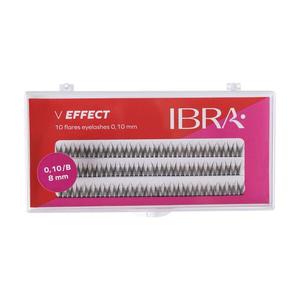 Пучки ресниц 8 мм, 120 шт./1 упаковка. Ibra Makeup V effect b