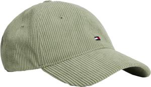 Мужские шляпы Tommy Hilfiger | Вельветовая бейсболка с логотипом и регулируемым ремешком, Earth Sage