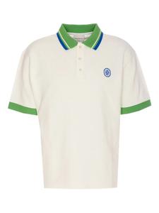 Рубашка поло с контрастным воротником Drôle De Monsieur, белый