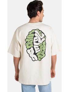 Футболка "Brain T-Shirt" бежевого цвета Reell