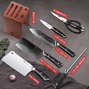 Mad Shark Ножи кухонные из дамасской стали, набор из 7 предметов