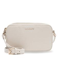 Сумка через плечо Bologna Leather, кожа, 18 см, кремового цвета Lazarotti
