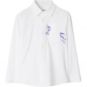 Детская рубашка Burberry, белый