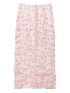 Юбка Gusskirt с пайетками Cecilie Bahnsen, розовый