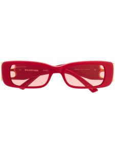 Balenciaga Eyewear солнцезащитные очки Dynasty в прямоугольной оправе, красный
