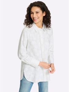 Хлопковая блузка цвета экрю Heine