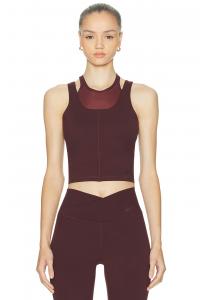 Короткий топ с коротким рукавом Dri-FIT Nike, Burgundy Crush & Burgundy Ash
