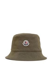 Панама с нашивкой-логотипом Moncler, зеленый