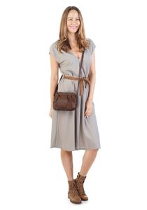 Сумка через плечо, натуральная кожа X-Zone, цвет Cognac