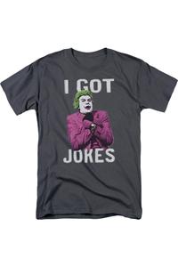 Футболка / футболка для взрослых с коротким рукавом Batman Classic Tv Got Jokes Gildan, цвет charcoal